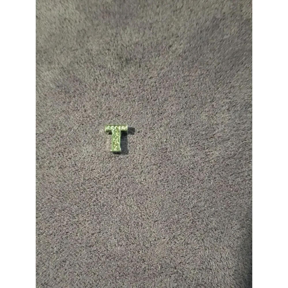 Tau Charm with Rhinestones For Floating Lockets